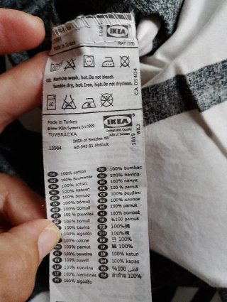 Funda Nórdica Rayas Blanco y Negro Cama 90