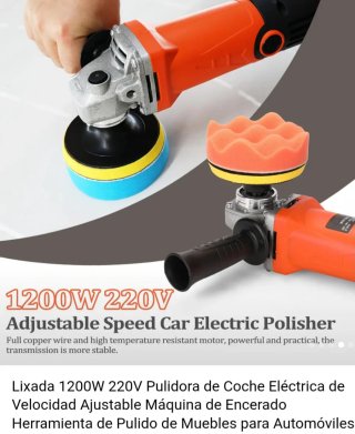 Pulidora de coche con accesorios esta en oferta