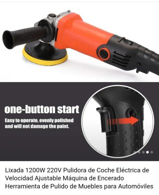 Pulidora de coche con accesorios esta en oferta