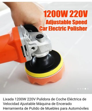 Pulidora de coche con accesorios esta en oferta