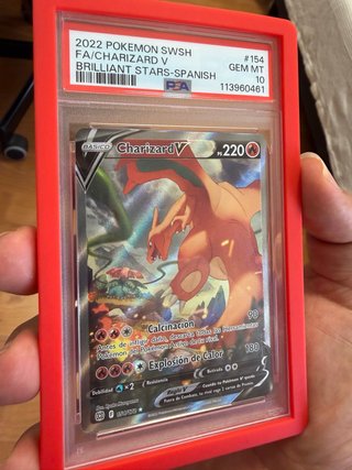 Carta Pokémon Charizard V Brillaint Stars PSA 10