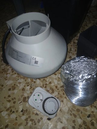 Foco sodio600W,extractor,temporizador,mazetas y ab