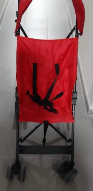 Silla de paseo roja