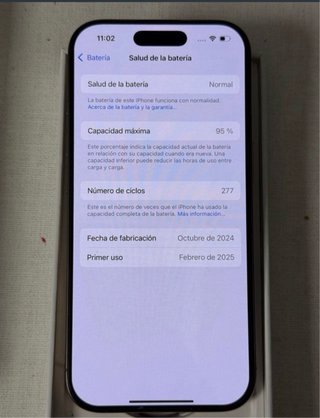 iPhone 16 Pro Dorado TIENE CRISTAL DE ATRAS ROTO