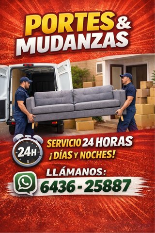 Servicio de Mudanzas y Portes 24h