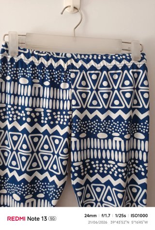 Pack 2 leggings: negro/naranja y estampado