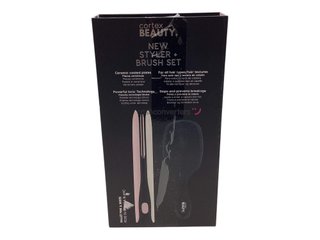 plancha pelo cortex beauty new styler + brush set
