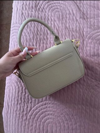 Bolso de mano beige