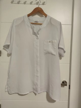 Blusa Blanca Talla 58