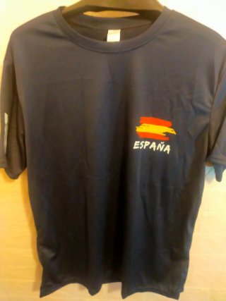 t.XL, Camiseta logo España Azul marino A Estrenar