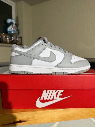 Nike Dunk Low Gris y Blanco