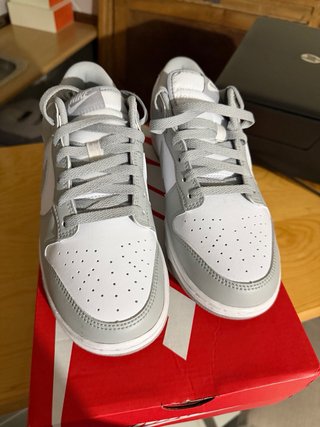 Nike Dunk Low Gris y Blanco