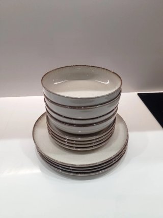 Vajilla El Corte Inglés 12 piezas porcelana