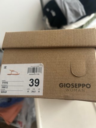 Sandalias GIOSEPPO doradas trenzadas nuevo talla39
