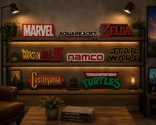 Letreros Decorativos Videojuegos, Cine, Anime