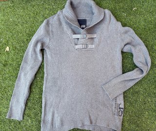 Jersey Jack & Jones Gris Punto Acanalado