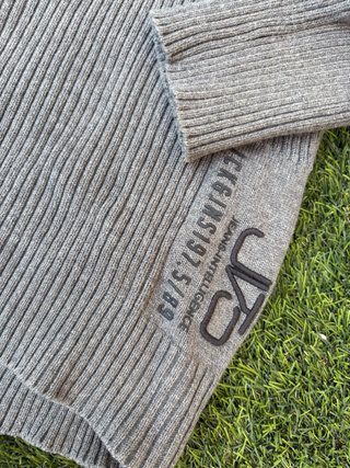 Jersey Jack & Jones Gris Punto Acanalado