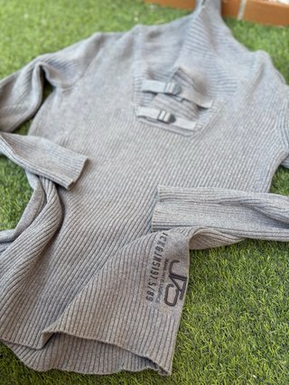Jersey Jack & Jones Gris Punto Acanalado
