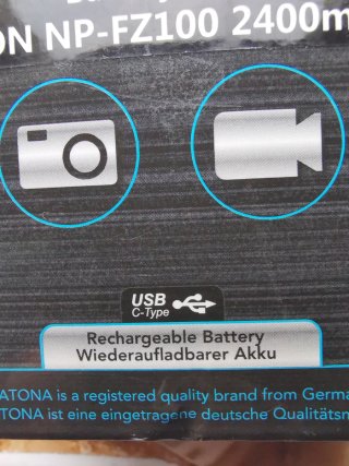 Sony NP-FZ100 Batería Patona Platinium USB-C NUEVA
