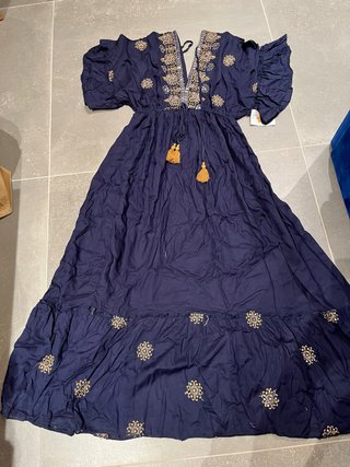 Vestido TU azul talla única