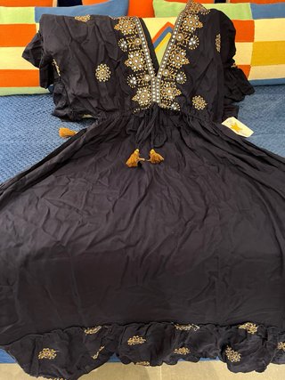 Vestido TU azul talla única
