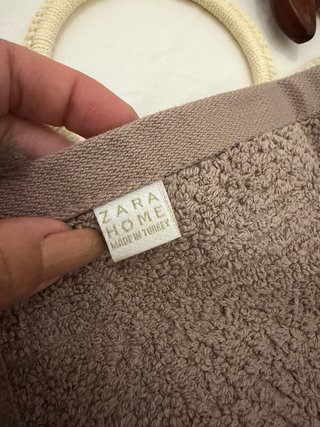 Toallas Zara Home Beige Marrón Algodón