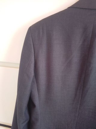 Giacca uomo taglio elegante grigio lana super