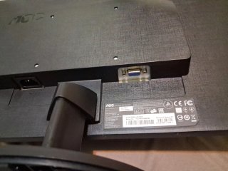 Pantalla AOC E2270S 21.5 VGA Negra