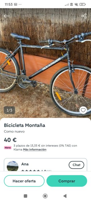Bicicleta de Montaña Rockrider