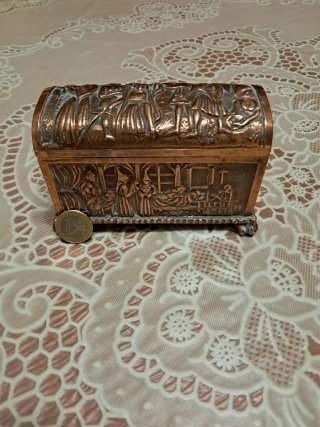 Joyero de Cobre Repujado Clásico, Grande