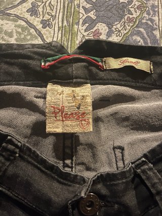 Pantalón vaquero gris- negro