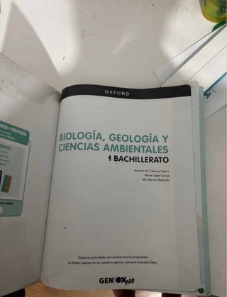 Biología, Geología y CC. Ambientales 1º Bachill...