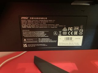 Monitor MSI 3BC0 Nero