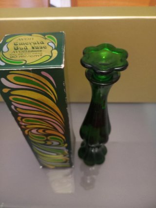Flacone vintage Avon verde