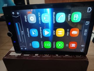 RADIO 1DIN GIRATORIA 10 PULGADAS CARPLAY WIRELESS