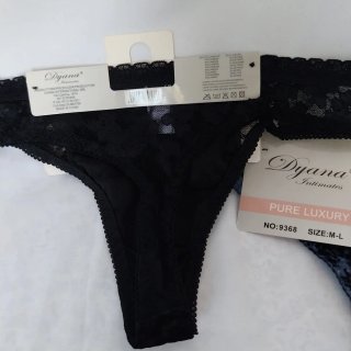 Pack 2 tangas Dyana negro y azul