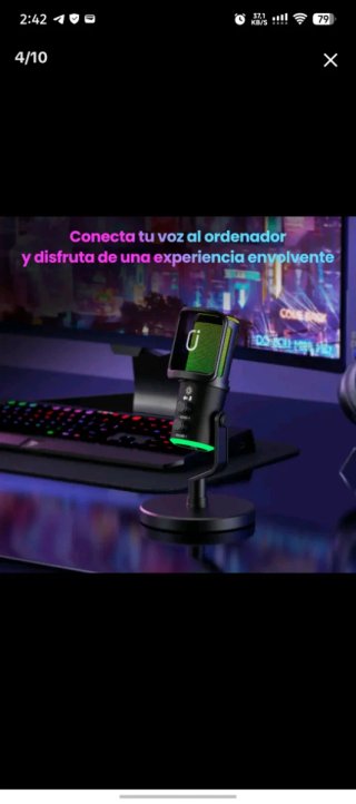 Micrófono USB JYX Gaming RGB