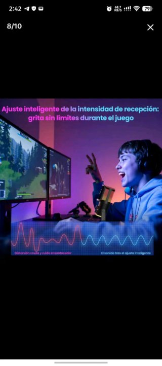Micrófono USB JYX Gaming RGB