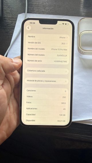 Vendo iPhone 13 Pro Max 128GB Blanco  bien cuidado