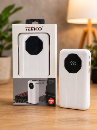 TEMCO Batería Externa 30000mAh PD20W