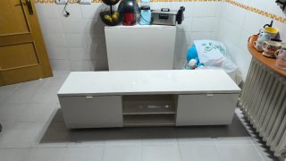 Mueble TV salón blanco