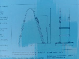 Escalera Piscina Bestway 1.07m