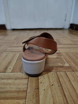 Sandali Marroni in Pelle
