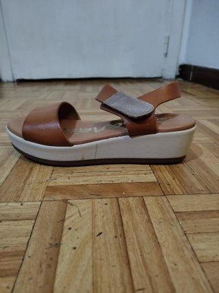 Sandali Marroni in Pelle