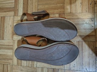 Sandali Marroni in Pelle