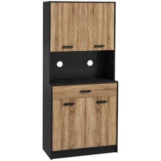 Credenza Cucina in Legno con 2 Armadietti a 2 Ante
