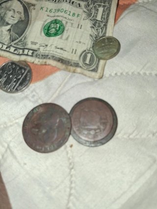 Lotto di monete antiche e dollaro USA