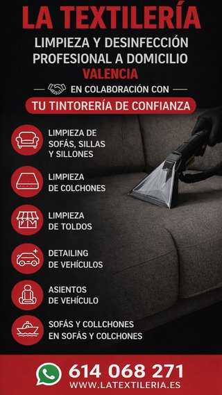 Limpieza sofás Valencia