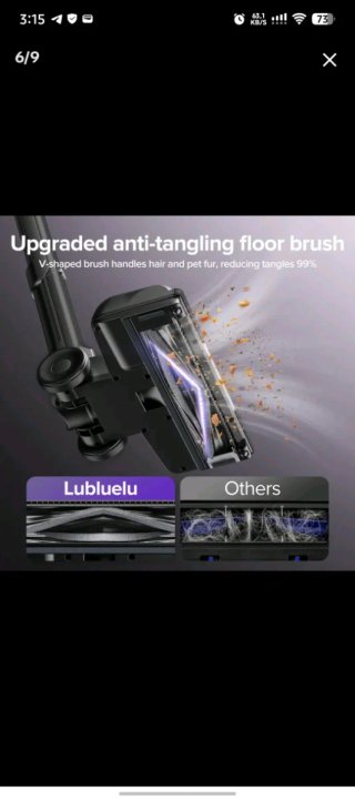 Aspiradora Lubluelu 45000Pa Plegable