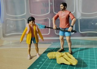 Figuras Jurassic World Riberth Reuben y Isabella